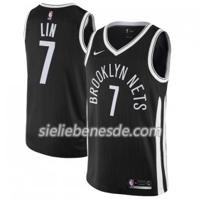 Herren NBA Brooklyn Nets Trikot Jeremy Lin 7 Nike City Edition Swingman